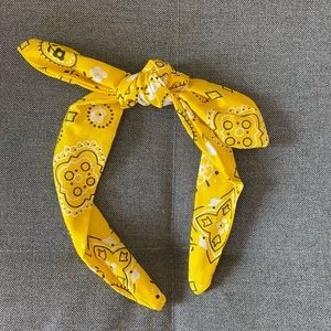 Women’s Bowband/Headband - Yellow Bandana